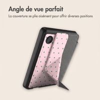 imoshion Étui de liseuse portefeuille design Pliable Kobo Clara Colour / BW - Happy Dots