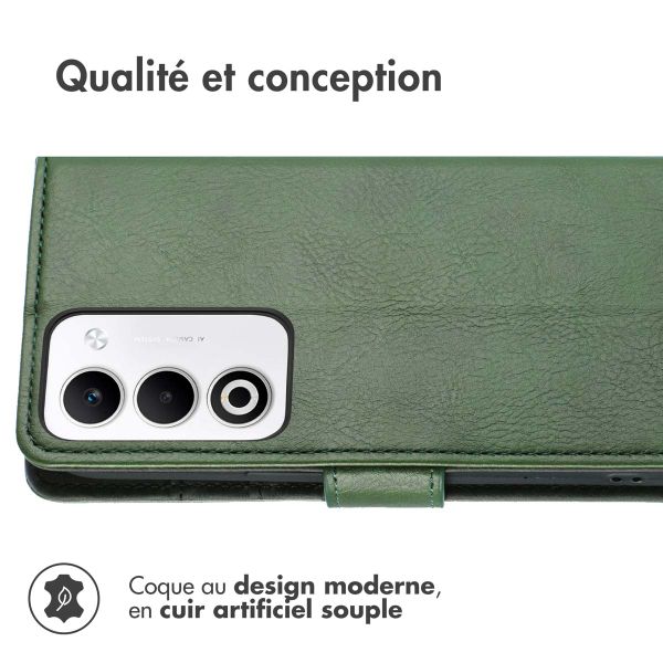 imoshion Étui de télephone portefeuille de luxe Oppo A5 5G (2025) - Vert