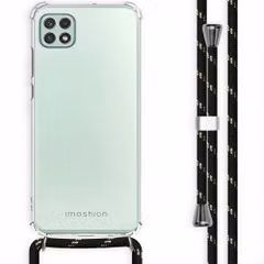 imoshion Coque arrière transparente avec cordon Samsung Galaxy A22 (5G) - Noir & Doré