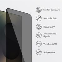 Accezz Protection d'écran en verre trempé avec filtre de confidentialité + Applicateur Samsung Galaxy S26 Ultra