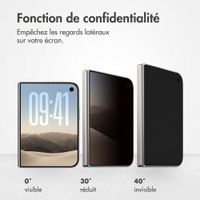 Accezz Protection d'écran en verre trempé Privacy Apple iPhone Duo