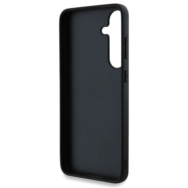 Guess Coque 4G Metal Logo Glitter Samsung Galaxy S25 Plus - Noir