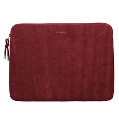 Selencia Pochette ordinateur Corduroy 15-16 pouces - Deep Burgundy
