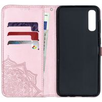 Etui de télephone portefeuille Mandala Samsung Galaxy A50 / A30s - Rose clair