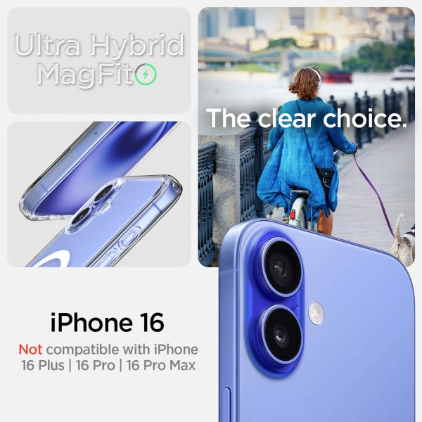 Spigen Coque Ultra Hybrid MagSafe Apple iPhone 16 - White