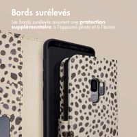 imoshion Étui de télephone portefeuille Design Samsung Galaxy S9 - Black And White Dots