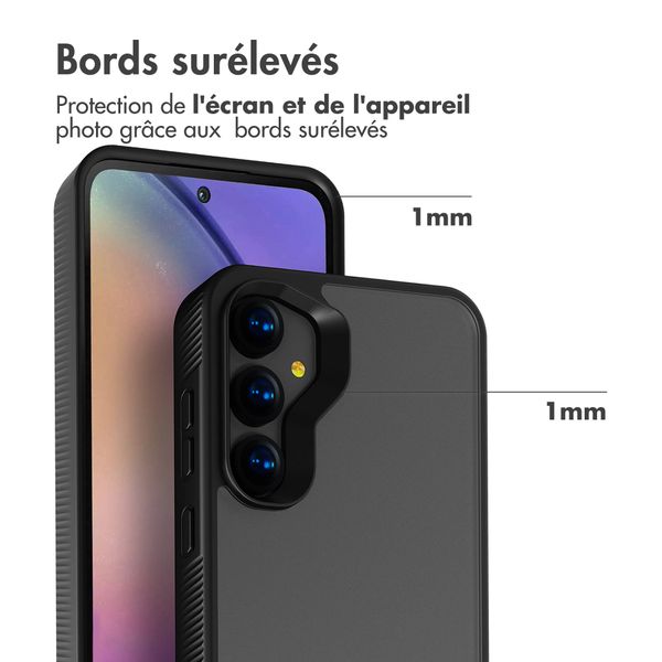 Accezz Coque Givrée Robuste Samsung Galaxy A55 - Noir