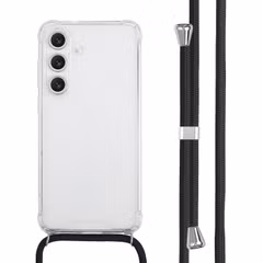 imoshion Coque arrière transparente avec cordon Samsung Galaxy S25 FE - Noir