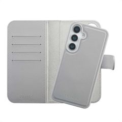 Selencia Étui portefeuille amovible Olyn avec MagSafe Samsung Galaxy S25 / S24 - Gris
