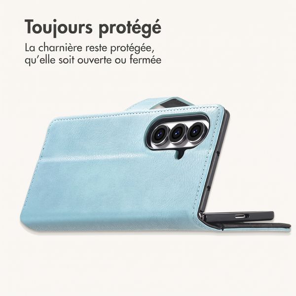 imoshion Étui de télephone portefeuille de luxe Samsung Galaxy Z Fold 8 Ultra - Bleu clair