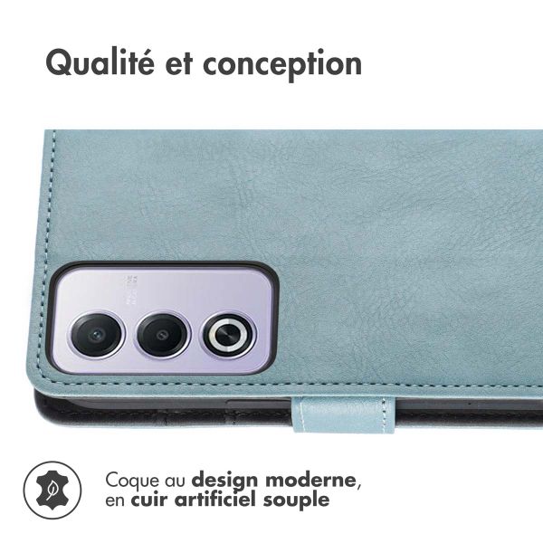 imoshion Étui de télephone portefeuille de luxe Oppo A80 5G - Bleu clair