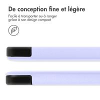 imoshion Coque tablette Trifold Apple iPad 9 (2021) 10.2 pouces / iPad 8 (2020) 10.2 pouces / iPad 7 (2019) 10.2 pouces - Lila