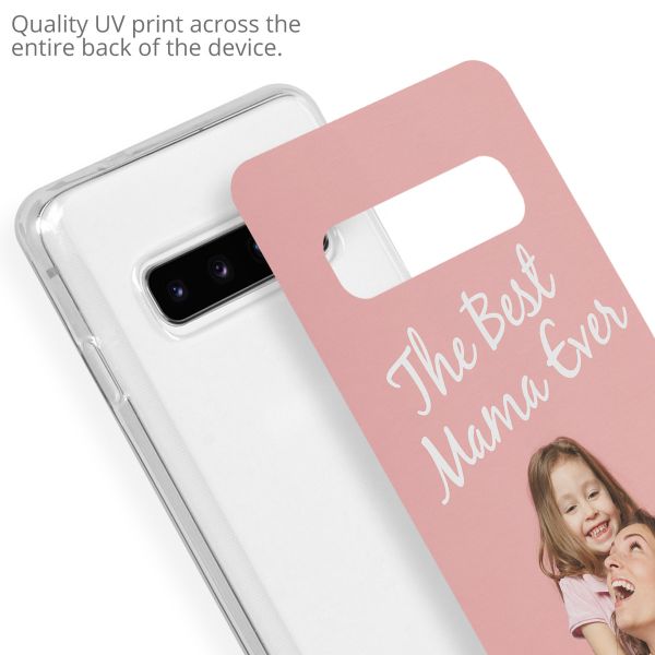 Concevez votre propre coque transparente Samsung Galaxy S10 - Transparent