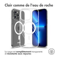 Accezz Coque Clear avec MagSafe Apple iPhone 13 Pro Max - Transparent