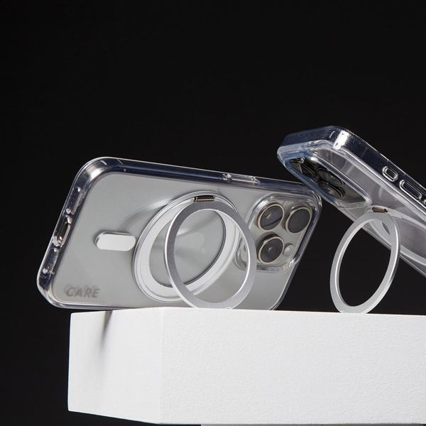 CARE by PanzerGlass Coque Kickstand MagSafe Apple iPhone 16 - Silver