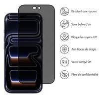 Accezz Protection d'écran en verre trempé Privacy Apple iPhone 18 Pro