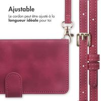 imoshion Etui de télephone portefeuille avec cordon Apple iPhone SE (2022 / 2020) / 8 / 7 - Rouge