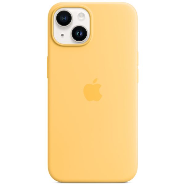 Apple Coque en silicone MagSafe Apple iPhone 14 - Sunglow