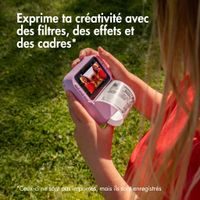 imoshion Kids Camera avec imprimante photo - Appareil photo pour enfants - Photos/Vidéos/Jeux - Bleu