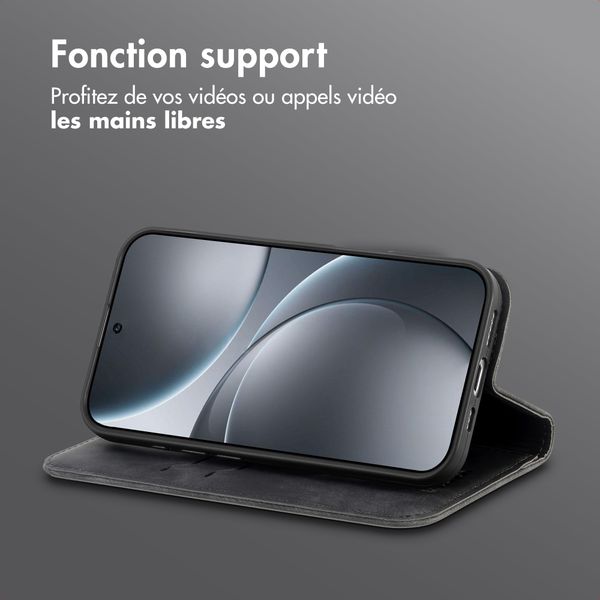 imoshion Étui de téléphone portefeuille Slim Oppo Find X9 Pro - Noir