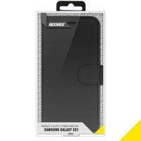 Accezz Étui de télephone Wallet Samsung Galaxy S21 - Noir
