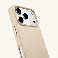 Selencia Coque arrière Rivièra avec MagSafe avec crochets amovibles Apple iPhone 17 Pro Max - Milky Latte