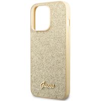 Guess Coque Glitter Flakes Apple iPhone 14 Pro - Doré