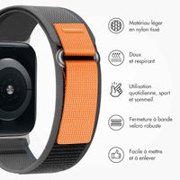 imoshion Bracelet Trail en nylon Apple Watch | 38/40/41/42 mm - Black / Grey