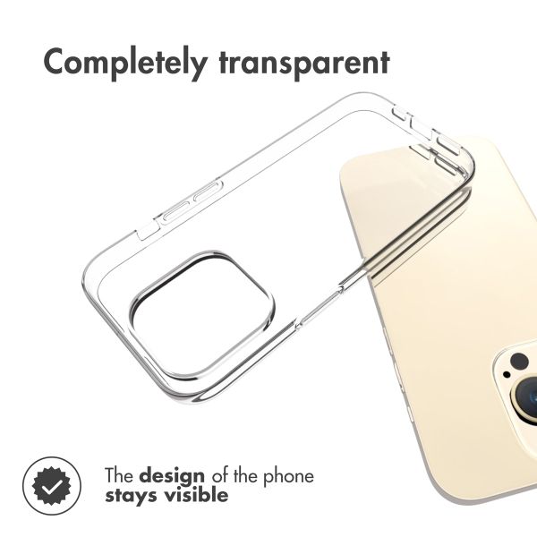 Accezz Coque Clear Apple iPhone 15 Pro - Transparent