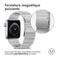 Selencia Bracelet magnétique en acier Apple Watch | 38/40/41/42 mm - Argent