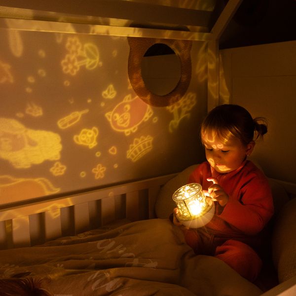 imoshion Projecteur Veilleuse Dreamlight avec Haut-parleur - 10 Rouleaux de Projection - Blanc