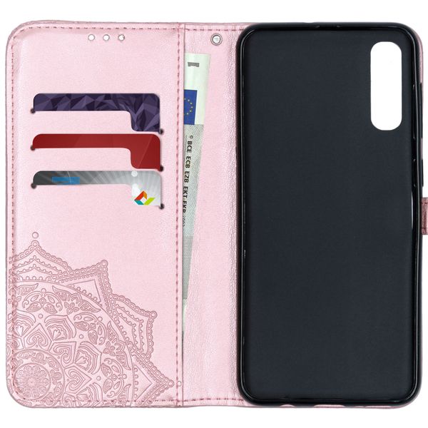Etui de télephone portefeuille Mandala Samsung Galaxy A50 / A30s - Rose clair