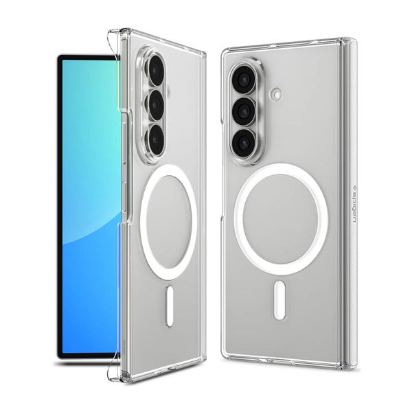 Spigen Coque Air Skin Zero Mag Fit Samsung Galaxy Z Fold 8 Ultra - Clear / White