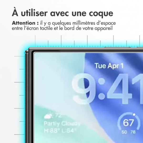 Accezz Protection d'écran en verre trempé Apple iPhone Duo