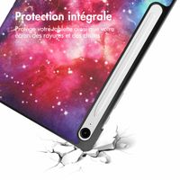 imoshion Coque tablette Design Trifold Samsung Galaxy Tab S9 11.0 pouces / S10 Lite / S10 FE / S9 FE 10.9 pouces - Space