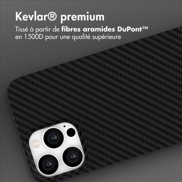 Accezz Coque Kevlar® MagSafe Apple iPhone 13 Pro Max - Noir