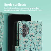 imoshion Étui de télephone portefeuille Design Samsung Galaxy A13 (4G) - Blue Flowers