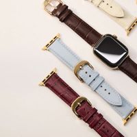 Burga Bracelet en cuir véritable Apple Watch | 38/40/41/42 mm - Mobwife / Gold