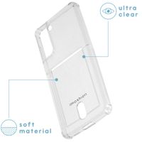 imoshion Coque silicone avec support de passe Samsung Galaxy S21 Plus - Transparent