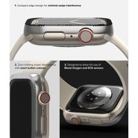 Ringke Style de lunette Apple Watch 7 / 8 / 9 - 41 mm - Matte Curve Silver