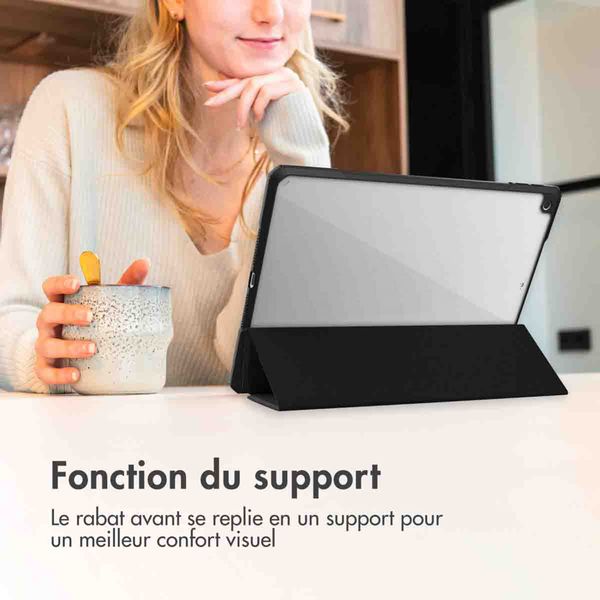 imoshion Coque tablette rigide Trifold Apple iPad 9 (2021) 10.2 pouces / iPad 8 (2020) 10.2 pouces / iPad 7 (2019) 10.2 pouces - Noir