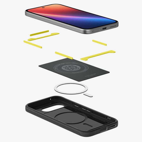 Spigen Coque Rugged Armor MagSafe Google Pixel 9A - Matte Black