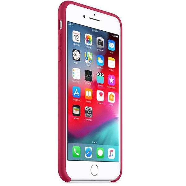 Apple Coque en silicone Apple iPhone 8 Plus / 7 Plus - Rose Red