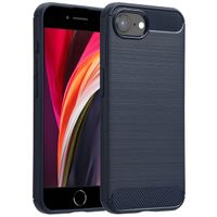 imoshion Coque Brushed Apple iPhone 17e / 16e - Bleu foncé