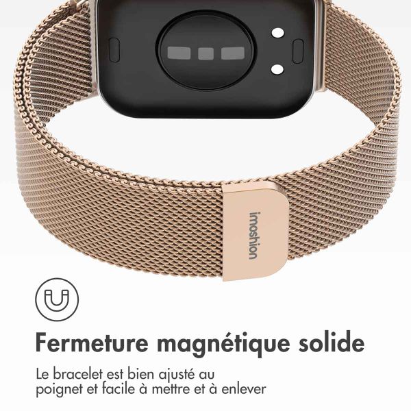 imoshion Bracelet magnétique milanais Huawei Watch Fit 3 - Rose Gold