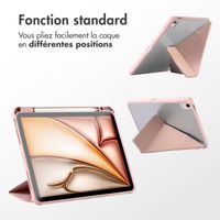 imoshion Coque tablette Origami Apple iPad 11 (2025) 11 pouces A16 / iPad 10 (2022) 10.9 pouces - Rose