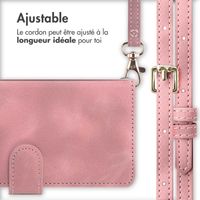 imoshion Etui de télephone portefeuille avec cordon Samsung Galaxy A34 (5G) - Rose