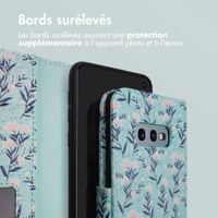 imoshion Étui de télephone portefeuille Design Samsung Galaxy S10e - Blue Flowers