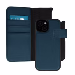 imoshion Étui portefeuille luxe 2-en-1 amovible Apple iPhone 15 - Bleu