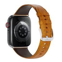 WiWu Bracelet vintage en cuir Apple Watch | 44/45/46/49 mm - Marron clair